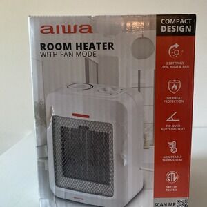 Heater AIWA‎ WSH3-1002-SLV Oscillating Room with Fan Mode - Warm and Comfortable